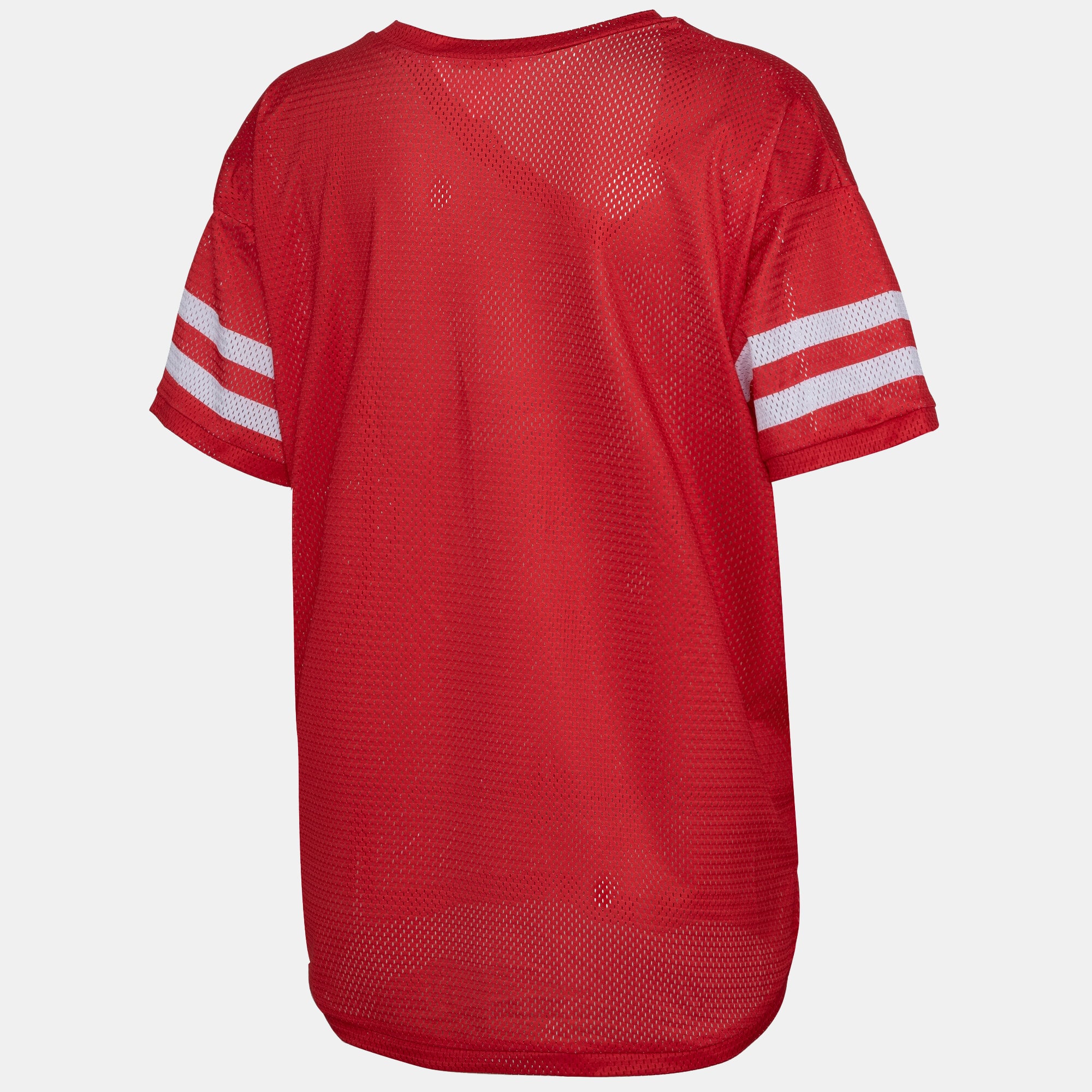 Women's ZooZatz Scarlet Nebraska Huskers Mesh Jersey Kickoff T-Shirt