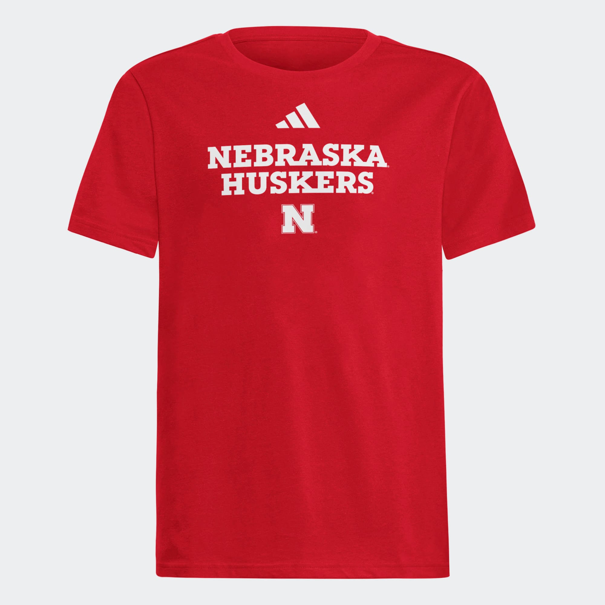 T-shirt adidas Scarlet Nebraska Huskers Fresh pour jeunes