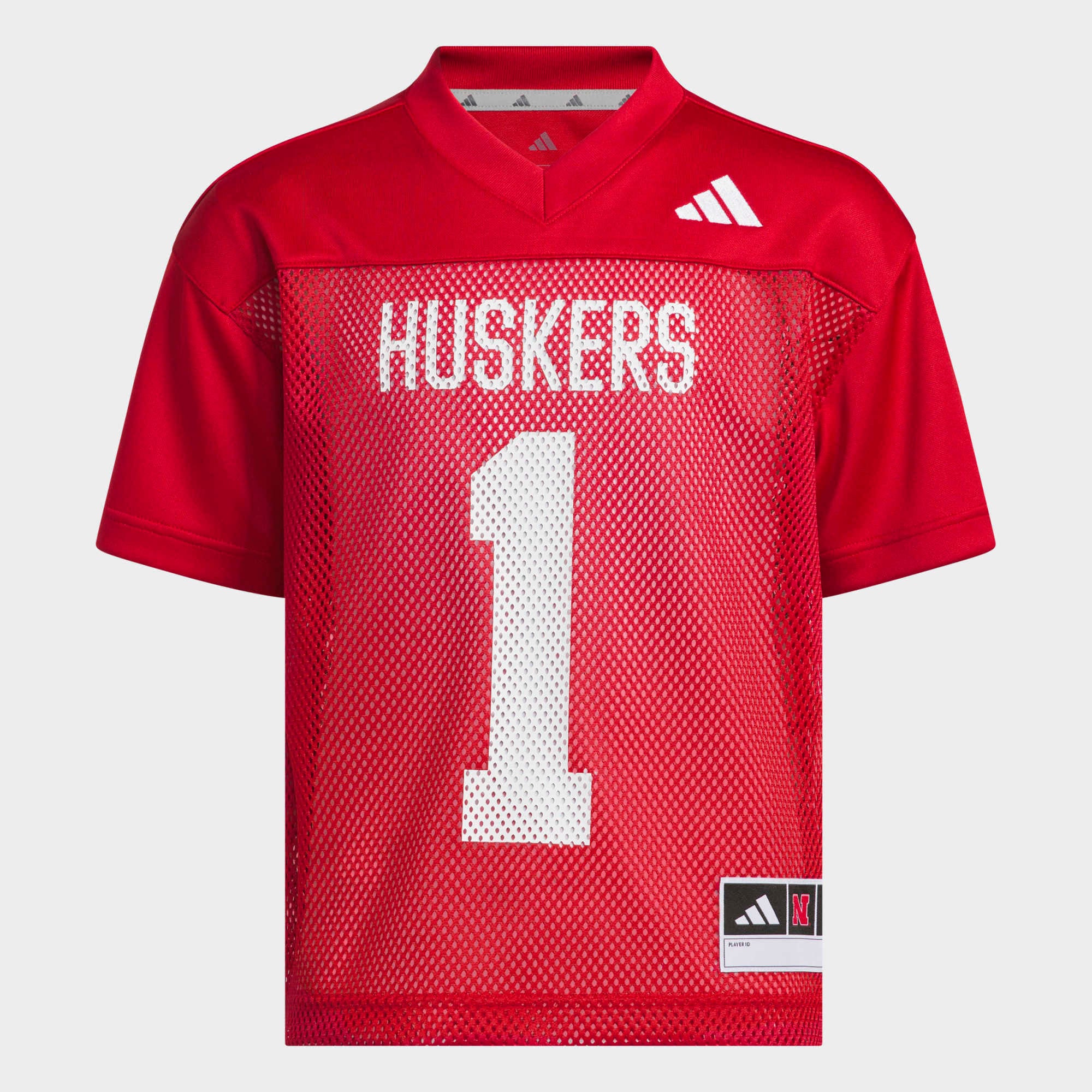 Maillot adidas Scarlet Nebraska Huskers Tailgate pour jeunes