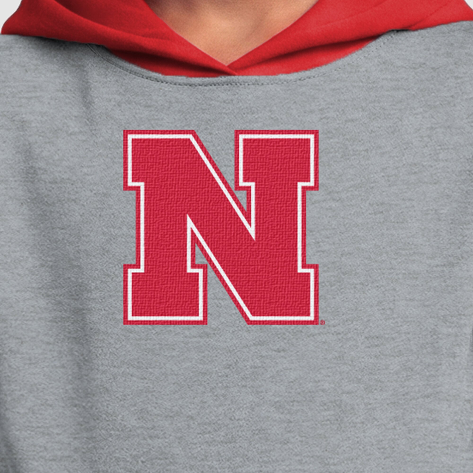 Youth Champion Scarlet Nebraska Huskers Fleece Hoodie