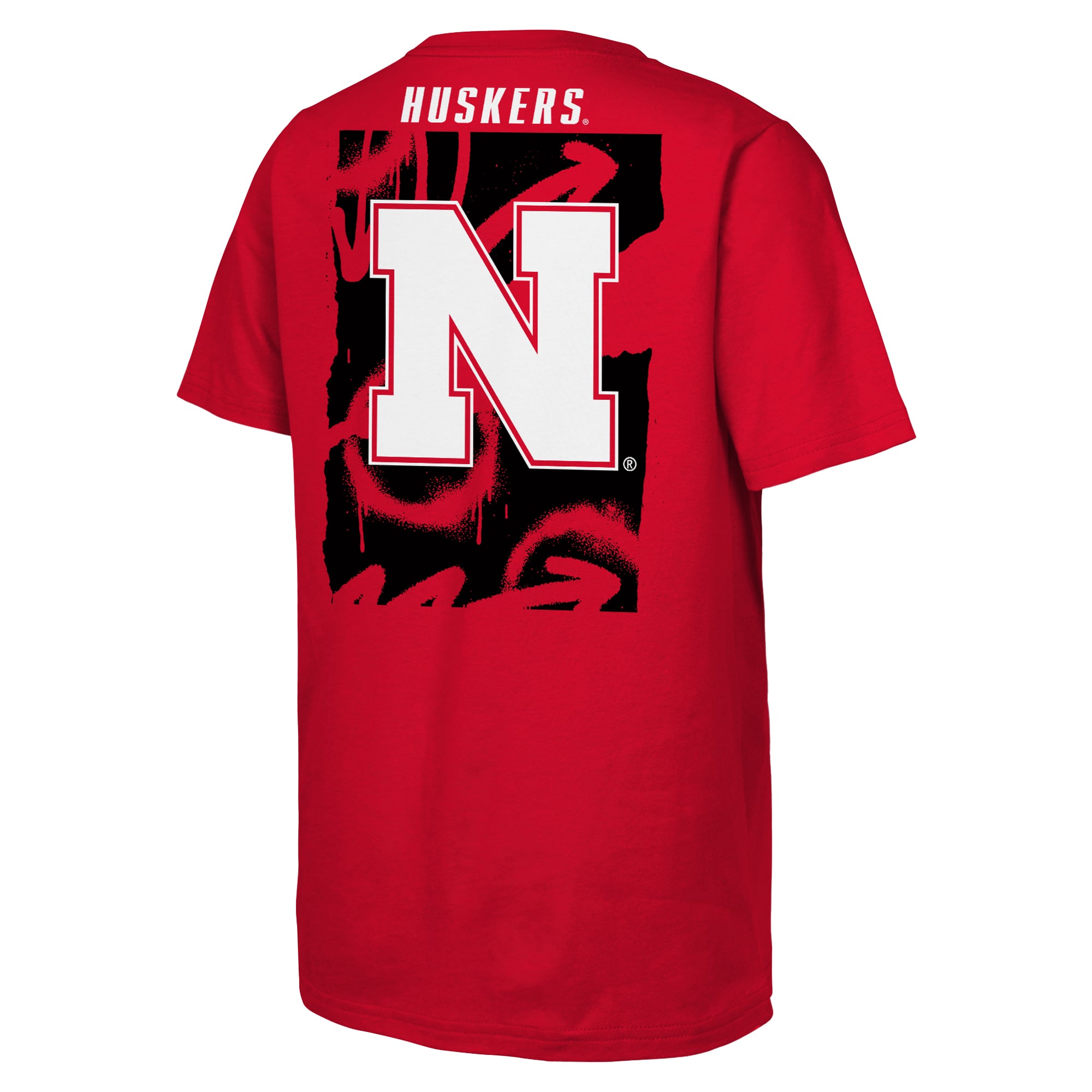 T-shirt à découpes Outerstuff Scarlet Nebraska Huskers pour jeunes