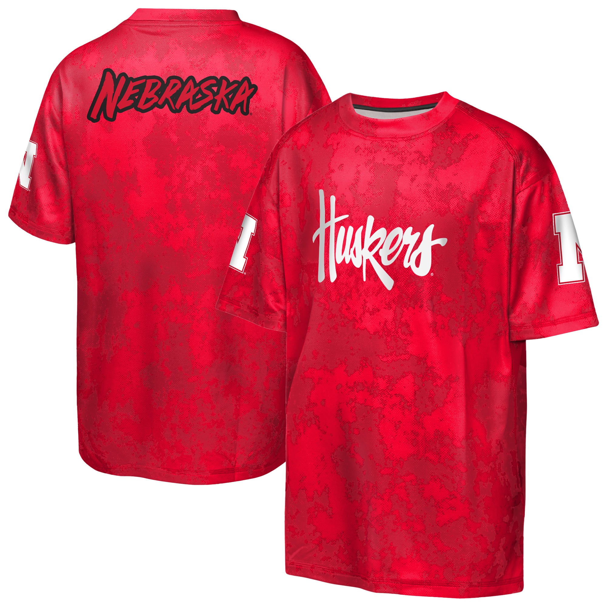 T-shirt sublimé Outerstuff Scarlet Nebraska Huskers pour jeunes