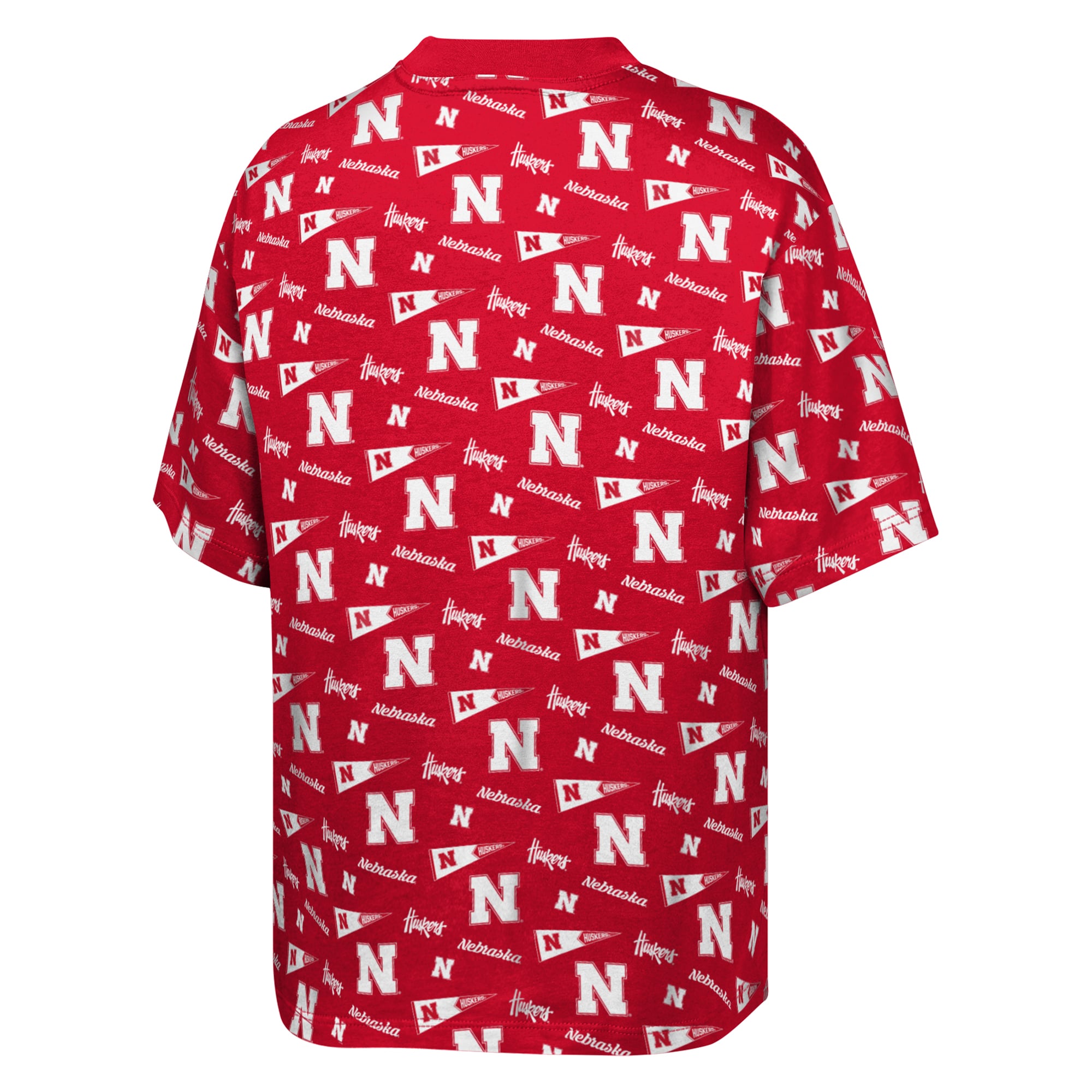T-shirt imprimé intégral Outerstuff Scarlet Nebraska Huskers pour jeunes