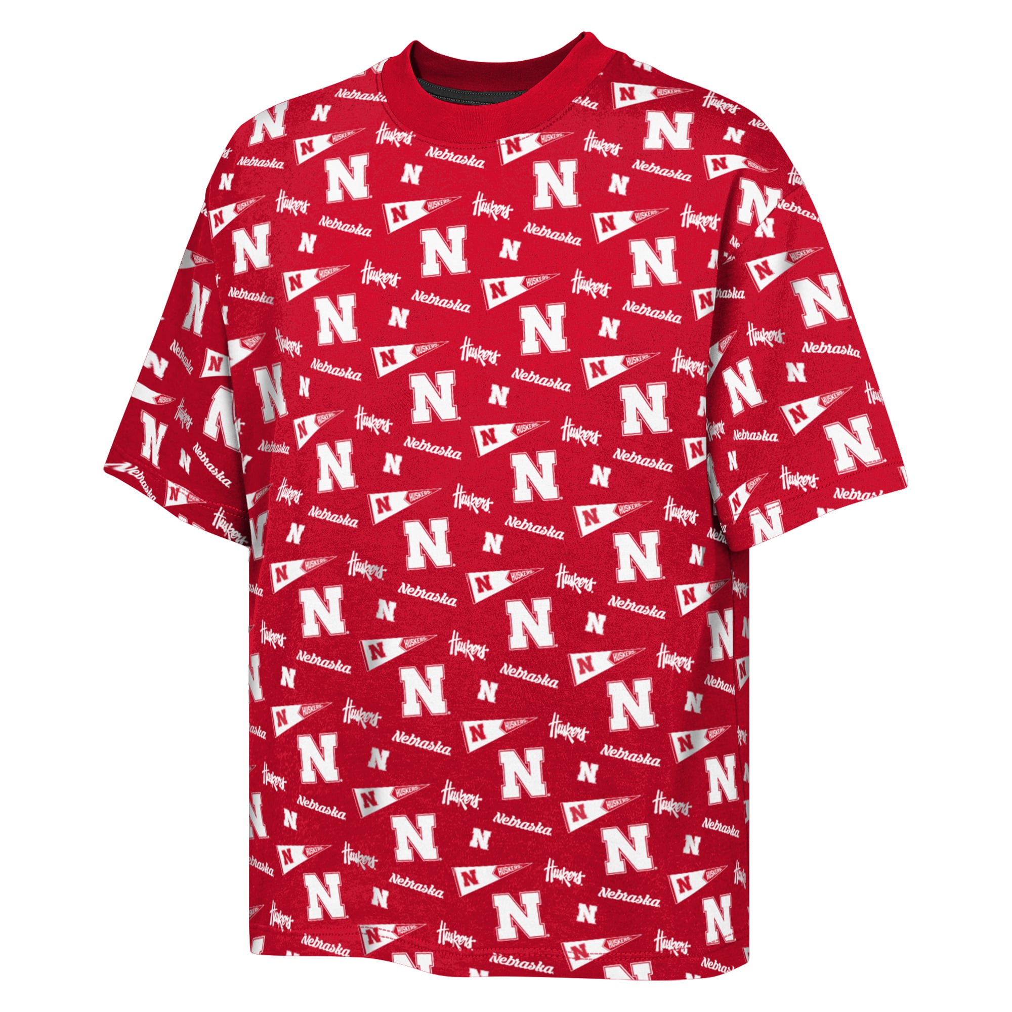 T-shirt imprimé intégral Outerstuff Scarlet Nebraska Huskers pour jeunes