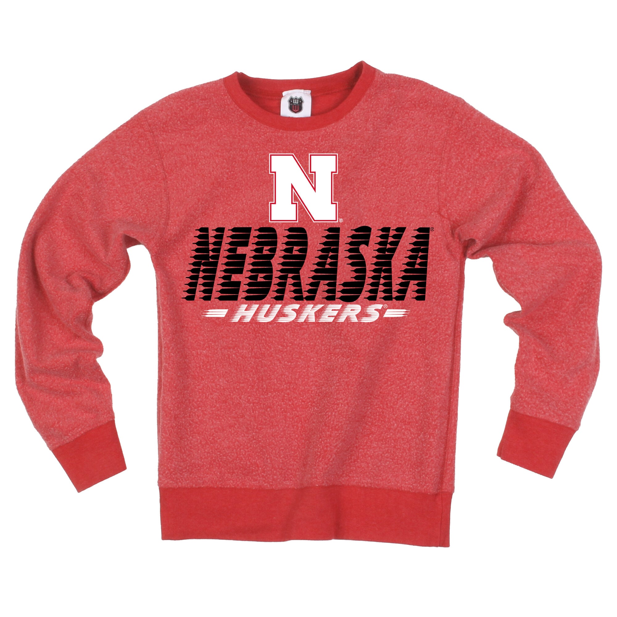 Sweat-shirt réversible Wes & Willy Scarlet Nebraska Huskers pour jeunes