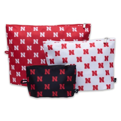 Nebraska Huskers ZooZatz 3-Pack Pouch Set