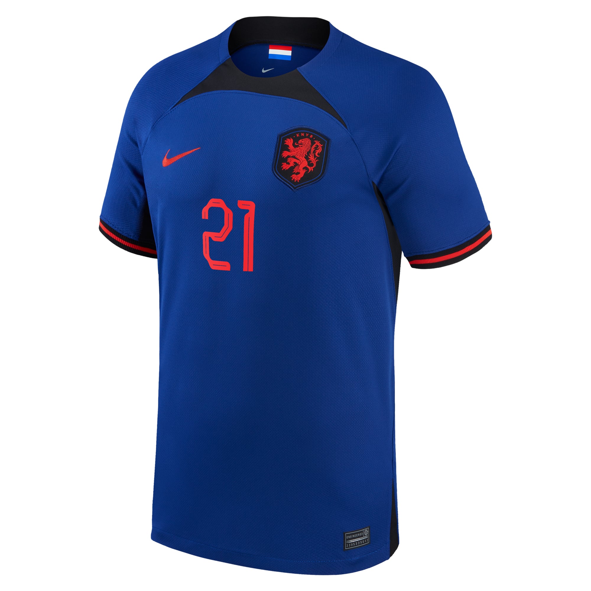 Men's Nike Frenkie de Jong Blue Netherlands National Team 2022/23