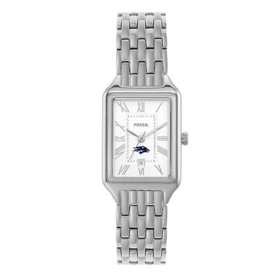 Nevada Wolf Pack Fossil Women's Raquel Three-Hand Date Stainless Steel Watch