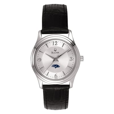 Nevada Wolf Pack Women's Leather Watch - Silver