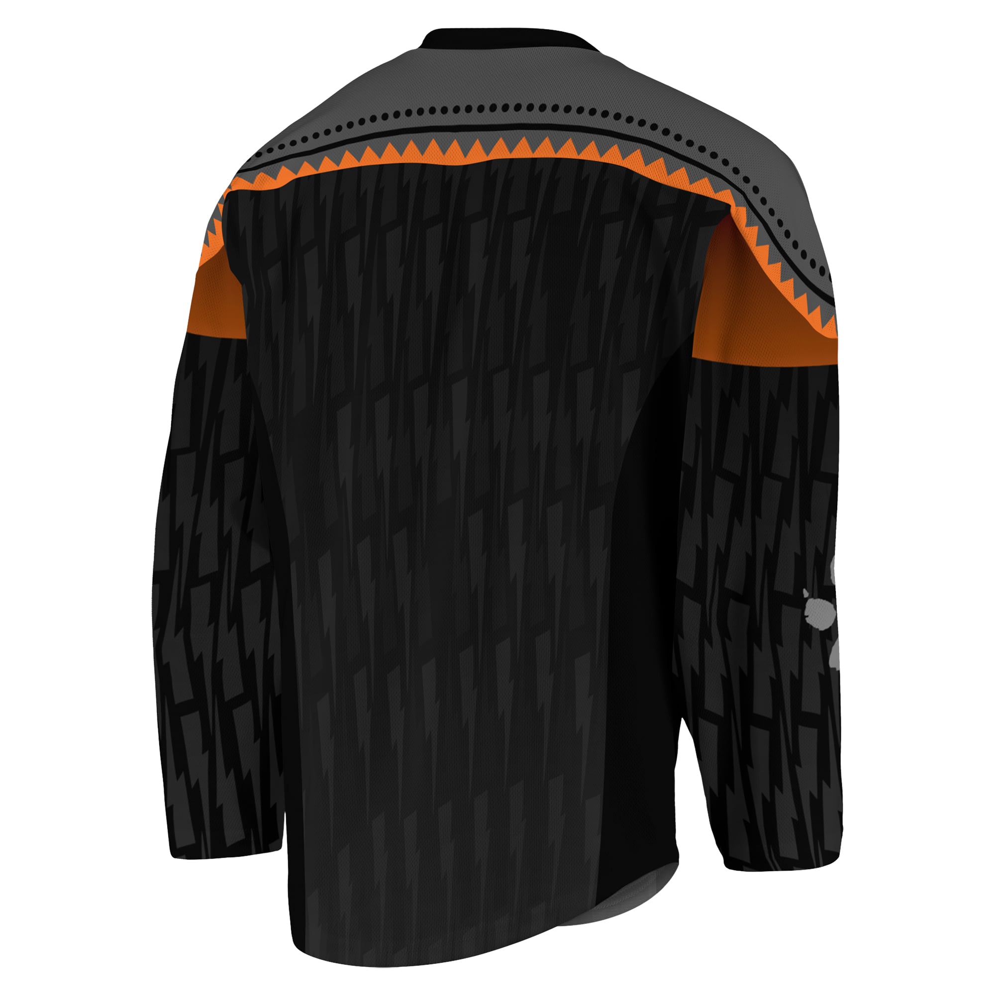 New England Black Wolves Replica Jersey - Black/Orange