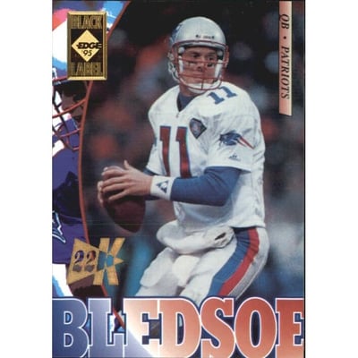 1995 Collector's Edge Black Label 22K Gold #129 Drew Bledsoe