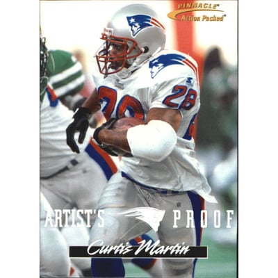 1996 Action Packed Artist's Proofs #27 Curtis Martin