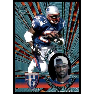 1996 Pacific Invincible Platinum Blue #89 Curtis Martin
