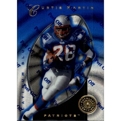 1997 Pinnacle Totally Certified Platinum Blue #44 Curtis Martin