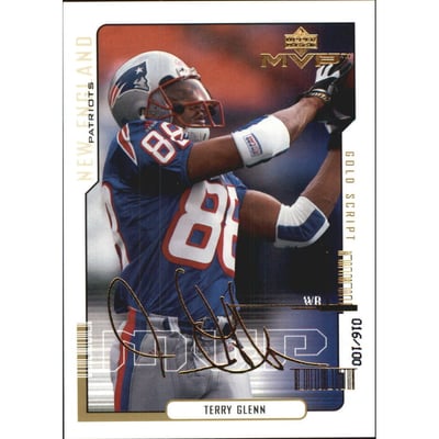 2000 Upper Deck MVP Gold Script #98 Terry Glenn