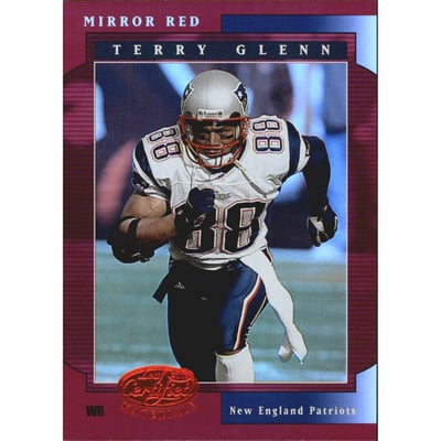 2001 Leaf Certified Materials Mirror Red #87 Terry Glenn