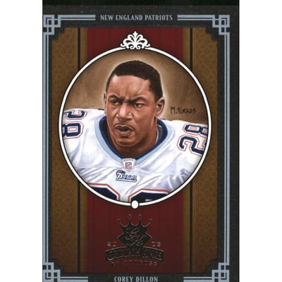 2005 Throwback Threads Gridiron Kings Framed Black #8 Corey Dillon