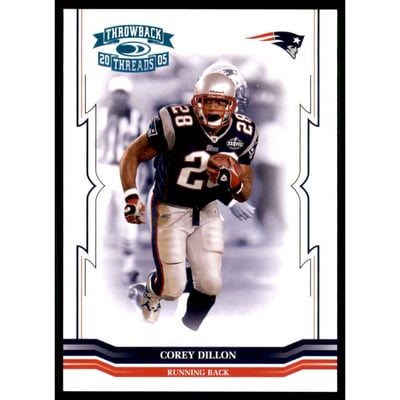 2005 Throwback Threads Platinum Holofoil #85 Corey Dillon
