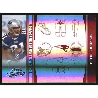 2006 Absolute Memorabilia Tools of the Trade Red Spectrum #TOT16 Bethel Johnson