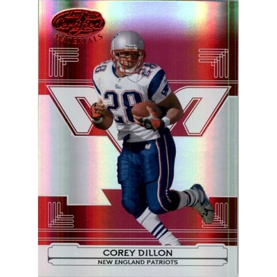 2006 Leaf Certified Materials Mirror Red #87 Corey Dillon