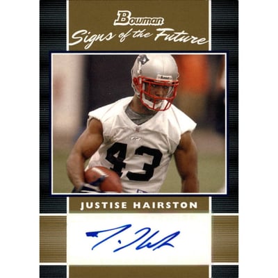 2007 Bowman Signs of the Future Gold #SFJHA Justise Hairston