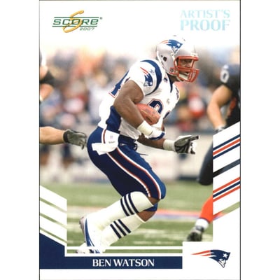 2007 Score Artist's Proof #159 Ben Watson