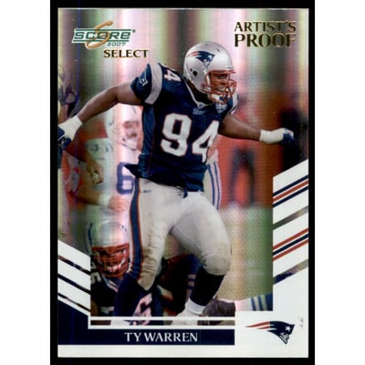 2007 Select Artist's Proof #162 Ty Warren