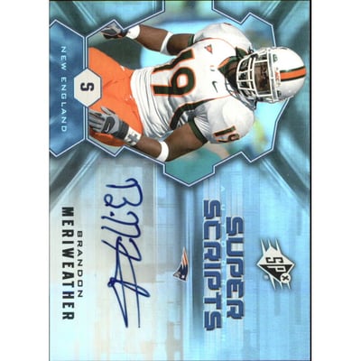 2007 SPx Super Scripts Autographs #SSBM Brandon Meriweather