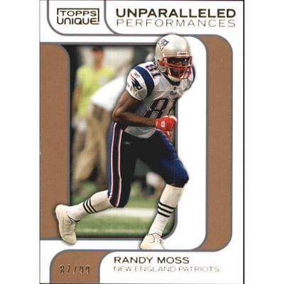 2009 Topps Unique Unparalleled Performances Bronze #UP17 Randy Moss