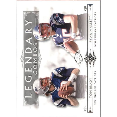 2011 Topps Legends Combo #LCBM Tom Brady/Ryan Mallet
