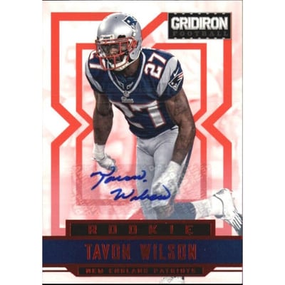 2012 Gridiron Rookie Autographs X's #288 Tavon Wilson/499