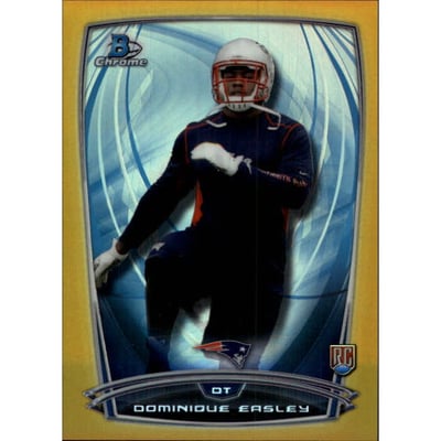 2014 Bowman Chrome Gold Refractors #119 Dominique Easley