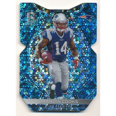 2017 Panini Spectra Neon Blue Die Cut #71 Brandin Cooks