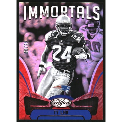 2018 Certified Mirror Red #108 Ty Law IMM