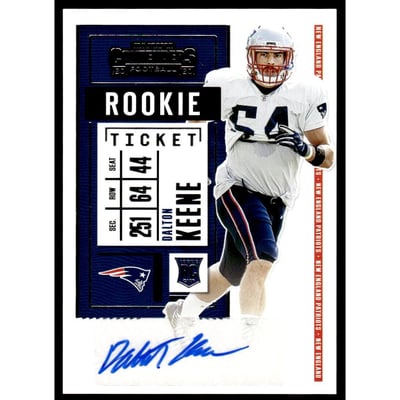 2020 Panini Contenders #183A Dalton Keene AU RC