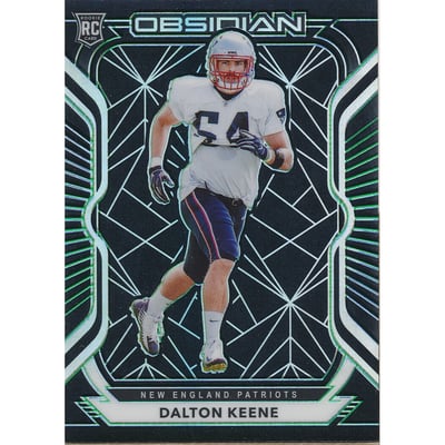 2020 Panini Obsidian Electric Etch Green #182 Dalton Keene