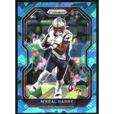 2020 Panini Prizm Prizms Blue Ice #23 N'Keal Harry