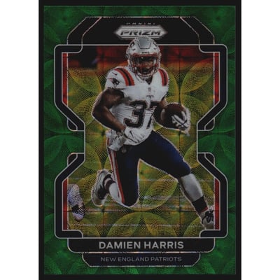 2021 Panini Prizm Prizms Green Scope #99 Damien Harris