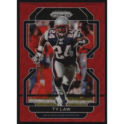 2021 Panini Prizm Prizms Red Wave #103 Ty Law