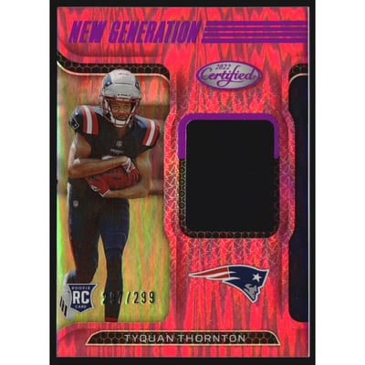 2022 Certified New Generation Jerseys Mirror Pink #24 Tyquan Thornton/299
