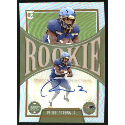 2022 Panini Legacy Rookies Premium Penmanship Silver #167 Pierre Strong Jr.