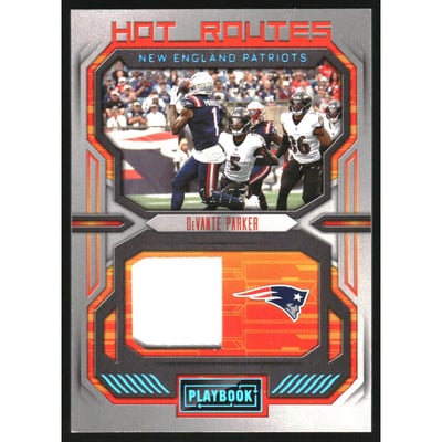2022 Panini Playbook Hot Routes Jerseys Platinum #7 DeVante Parker