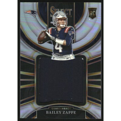 2022 Select Jumbo Rookie Swatch Prizm #27 Bailey Zappe