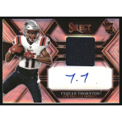 2022 Select Rookie Signature Memorabilia Prizm #21 Tyquan Thornton