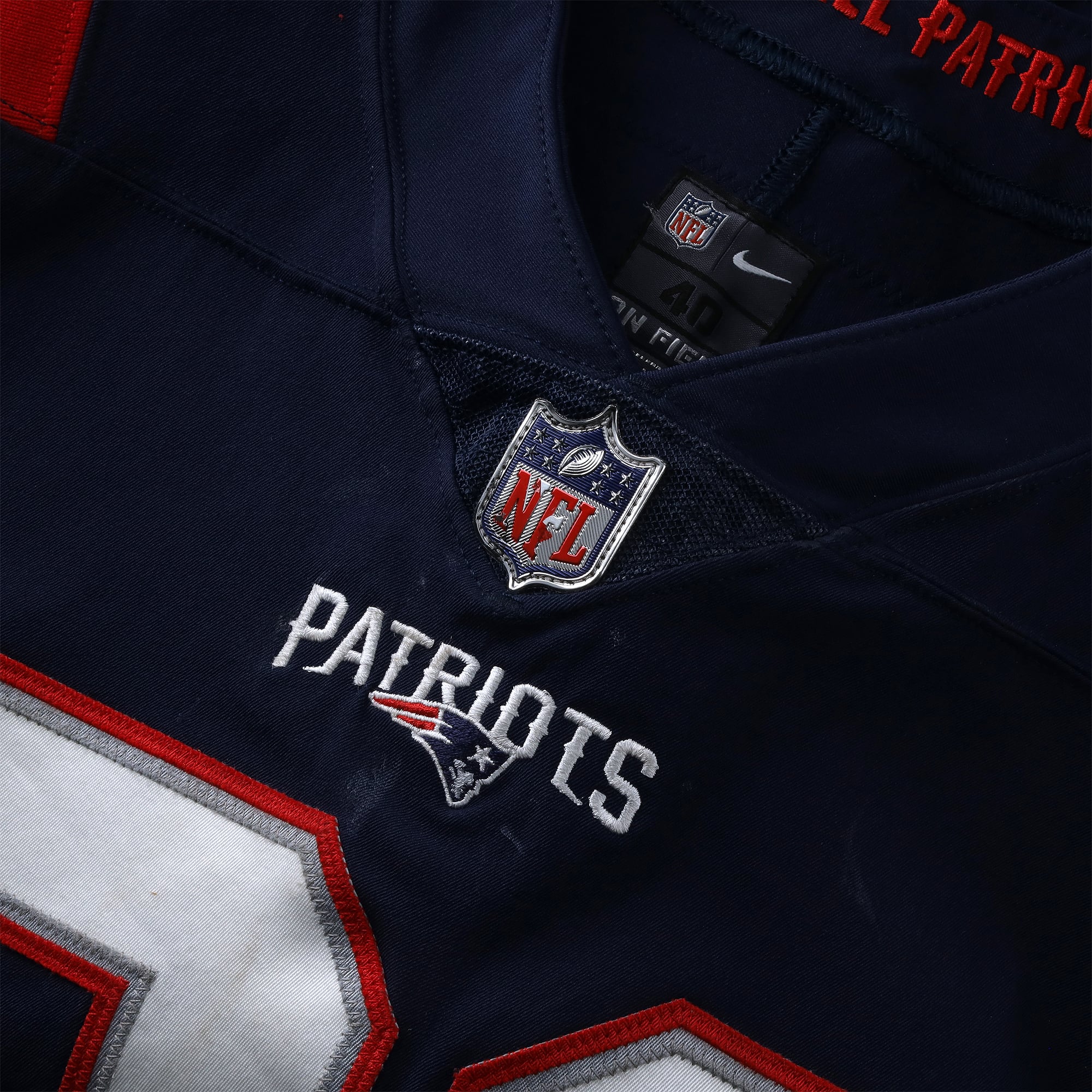 Adrian Phillips New England Patriots Player-Issued #21 Navy Nike Jersey from the 2022 NFL Season