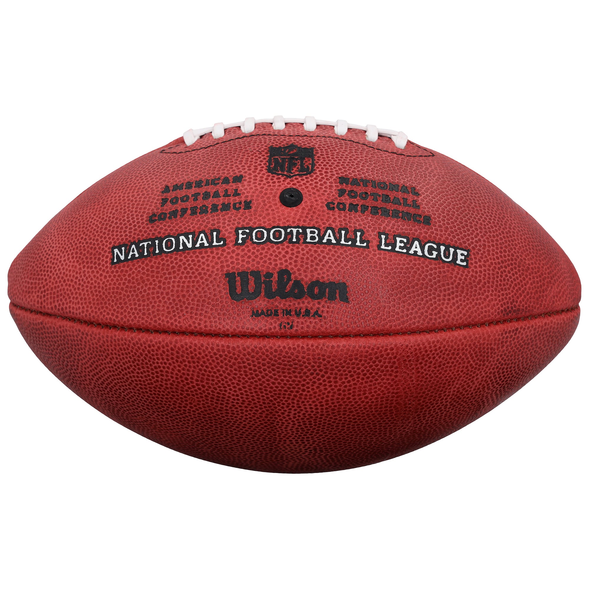 Ballon de football américain Duke en couleur, autographié par A.J. Brown et Drake Maye des New England Patriots