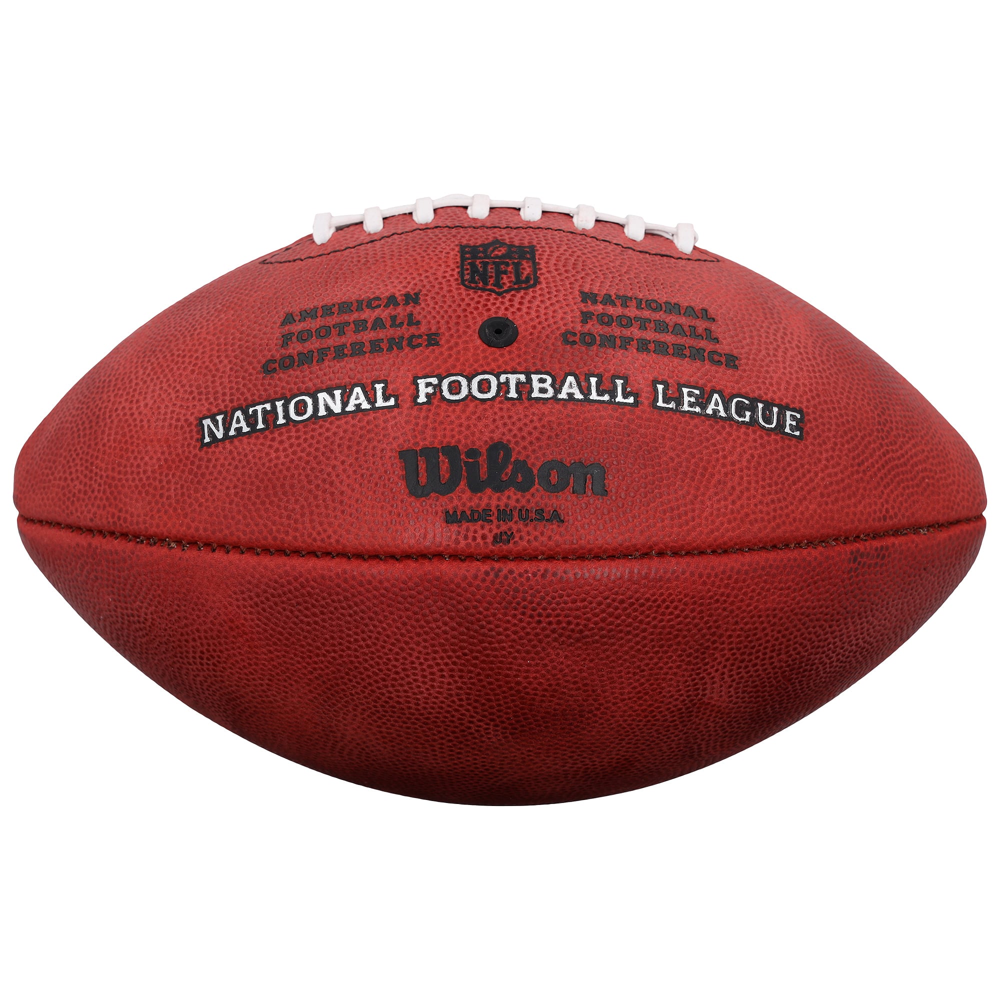 Ballon de football américain Duke en couleur, autographié par A.J. Brown des New England Patriots