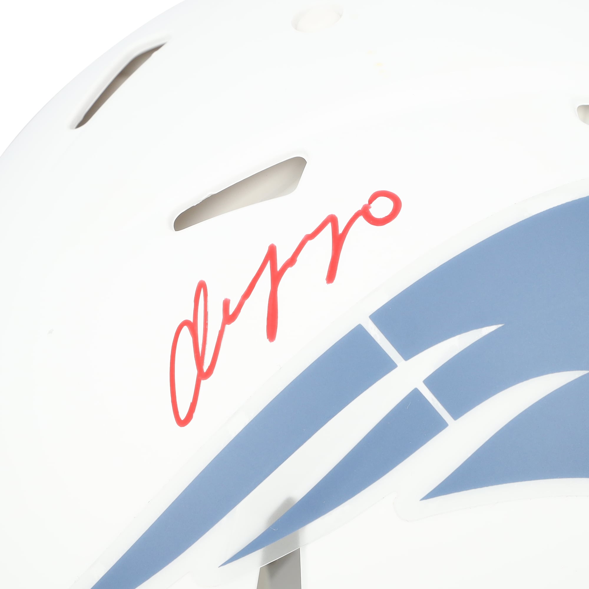 Casque Riddell Rivalry Speed ​​Authentic autographié par Christian Gonzalez, joueur des New England Patriots