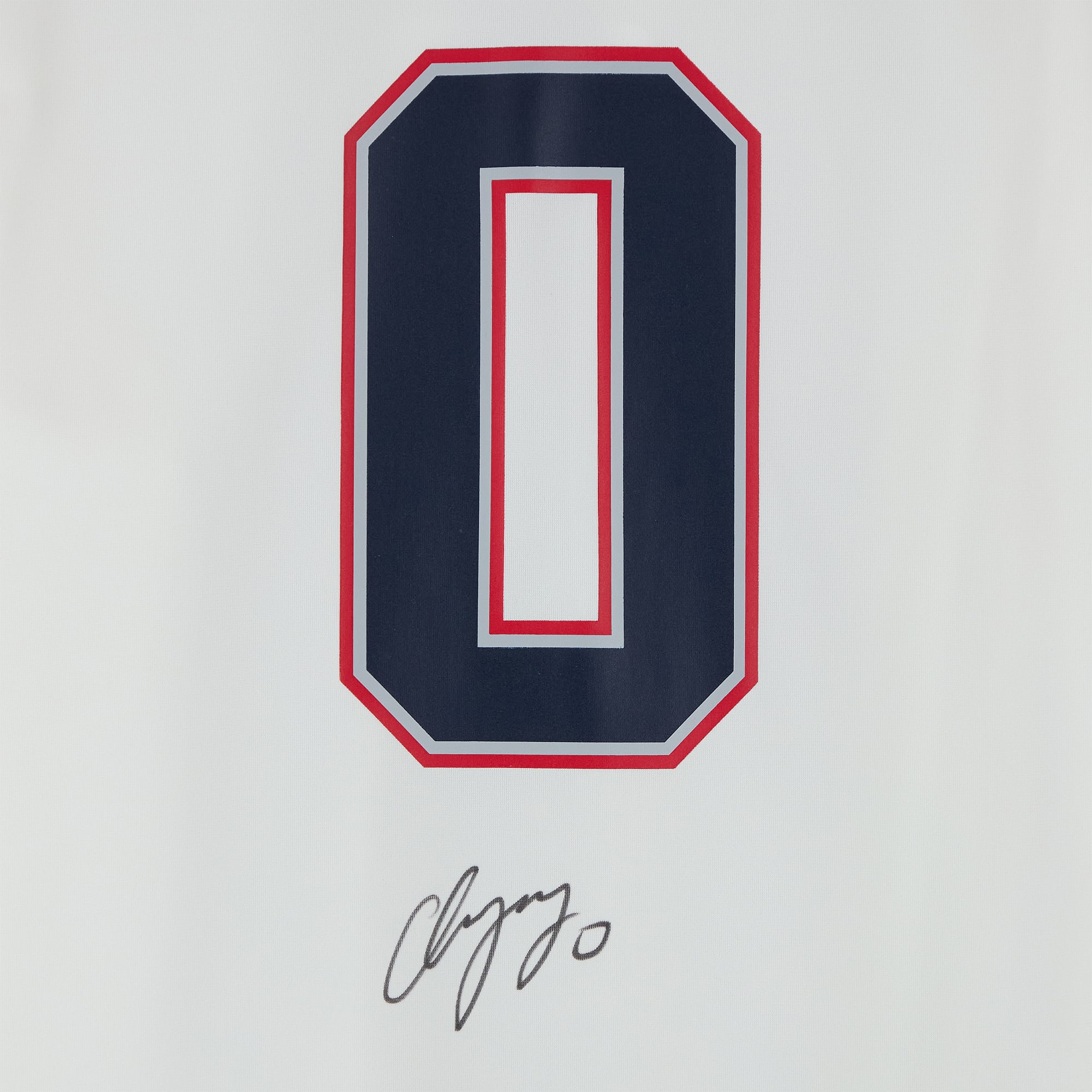 Maillot de match blanc Nike autographié par Christian Gonzalez, des New England Patriots