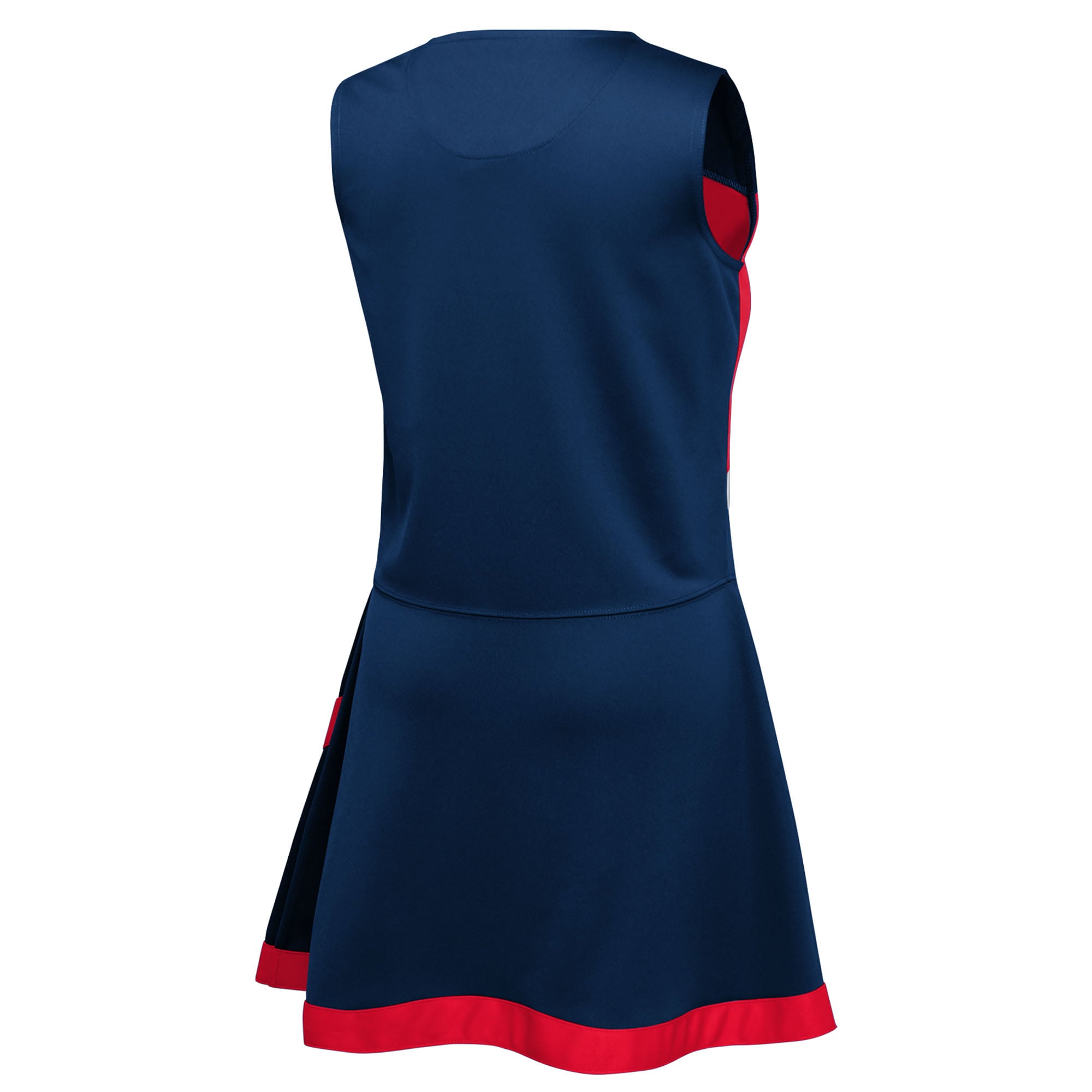 Girls Preschool Navy New England Patriots Two-Piece Cheer Captain Jumper Dress with Bloomers Set